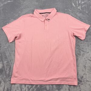 Wyld1 Shirt Mens Sz XXL Pink Polo Technical Performance Fit Stretch Pima Cotton